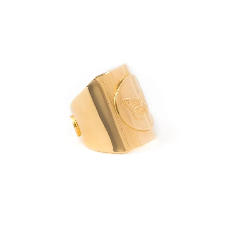 BAGUE CHEVALIERE PAPILLON