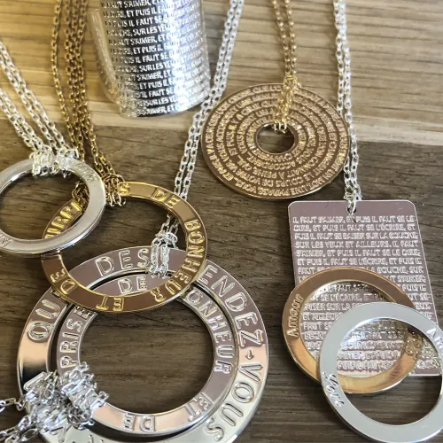 Bracelet Chaine Médaille Cercle Hasard