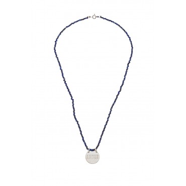 Collier infini perles lapis