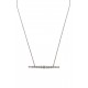 Collier ligne zirconium