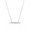 Collier ligne zirconium