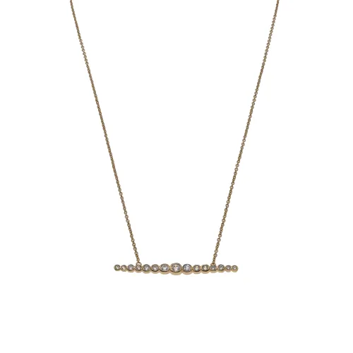 Collier ligne zirconium