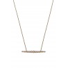 Collier ligne zirconium