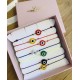 Bracelet Cordon Perle Oeil Verre
