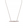 Collier ligne zirconium