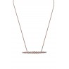 Collier ligne zirconium