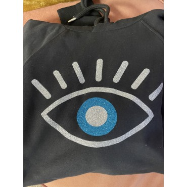 Sweat Oeil vert et or