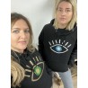 Sweat Oeil vert et or