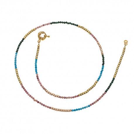Bracelet perles triple tour Rainbow