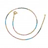 Bracelet perles triple tour Rainbow