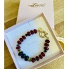 Bracelet Melrose positano calcite verte / Red Ruby