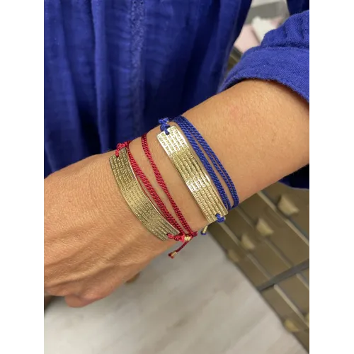 Bracelet demi jonc fil de soie