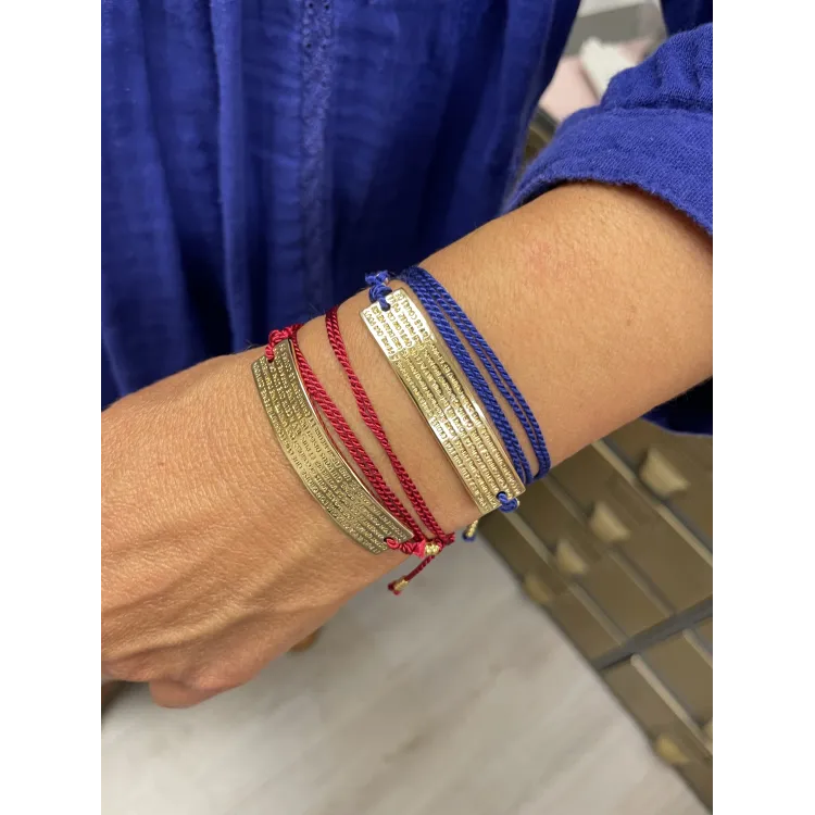 Bracelet demi jonc fil de soie