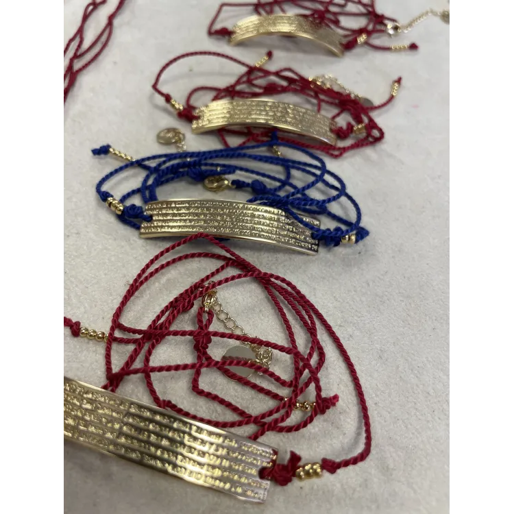 Bracelet demi jonc fil de soie