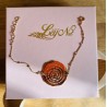Bracelet médaille escargot