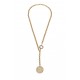 Collier chaîne jaseron médaille Hugo 1