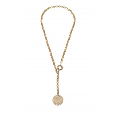 Collier chaîne jaseron médaille Hugo 1