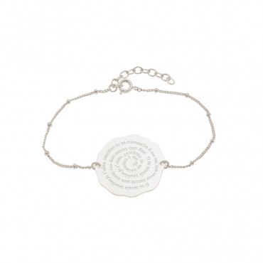 Bracelet médaille escargot