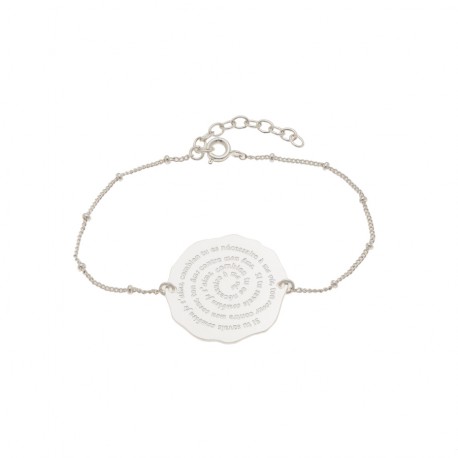 Bracelet médaille escargot