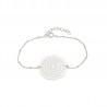 Bracelet médaille escargot