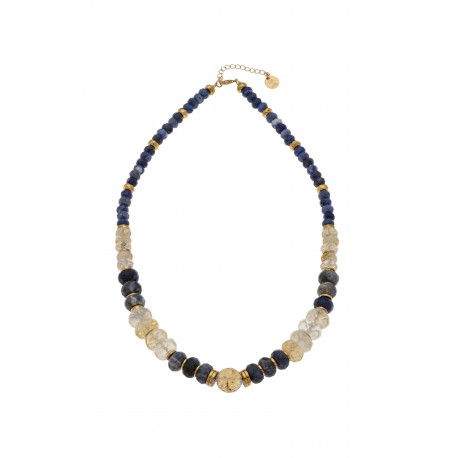 Collier Melrose Syracuse citrine /sodalite