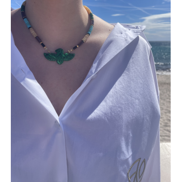 collier birdy malachite