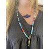 Collier birdy lapis lazuli chaîne