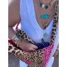 Collier Birdy chaîne turquoise