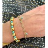 Bracelet malibu hématite turquoises