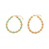 Bracelet malibu hématite turquoises
