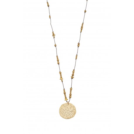 Médaille colombe fil de soie
