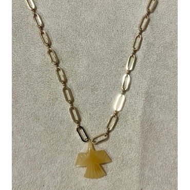 Collier aigle citrine