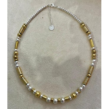 Collier Cosmic bicolore