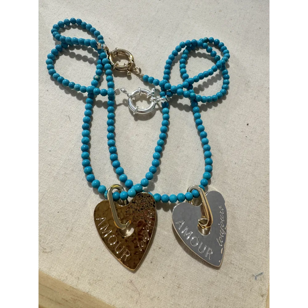 Médaille cœur Amour toujours