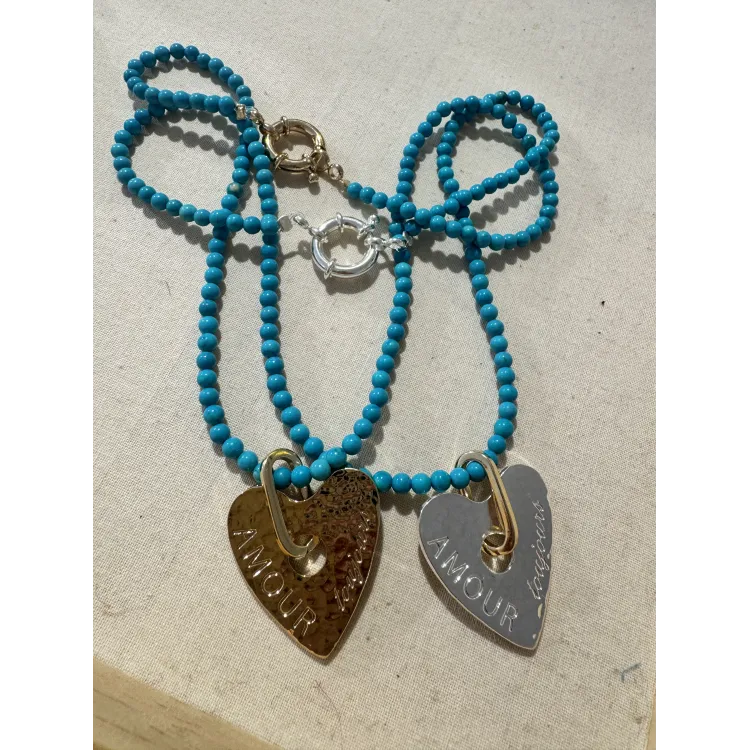 Médaille cœur Amour toujours