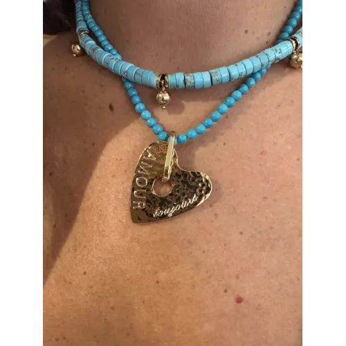 Médaille cœur Amour toujours