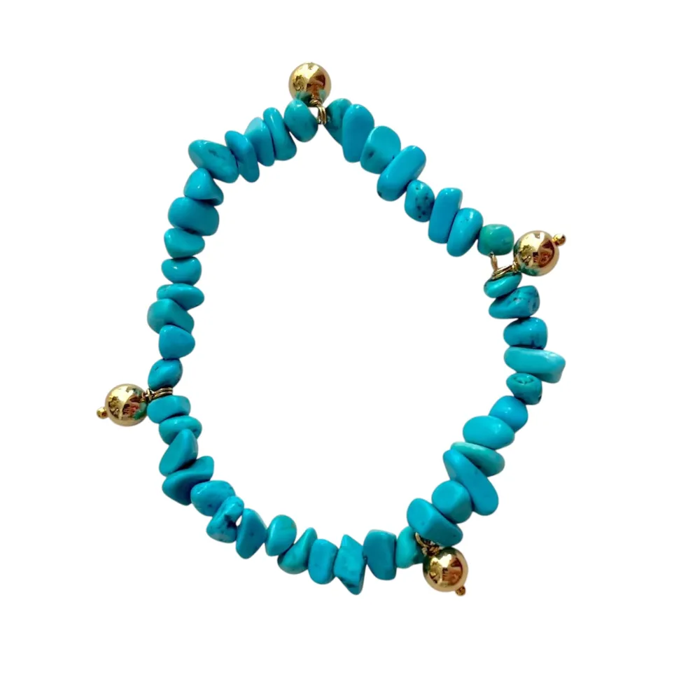 Br chips turquoise boule