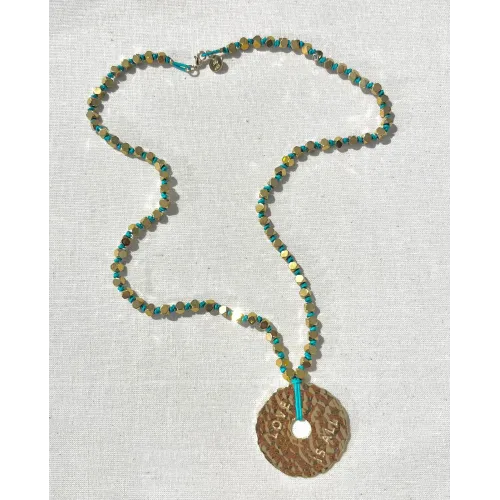 Sautoir Love is all turquoise