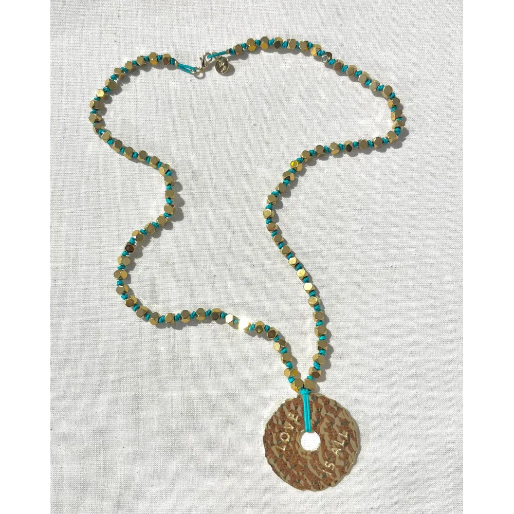 Sautoir Love is all turquoise