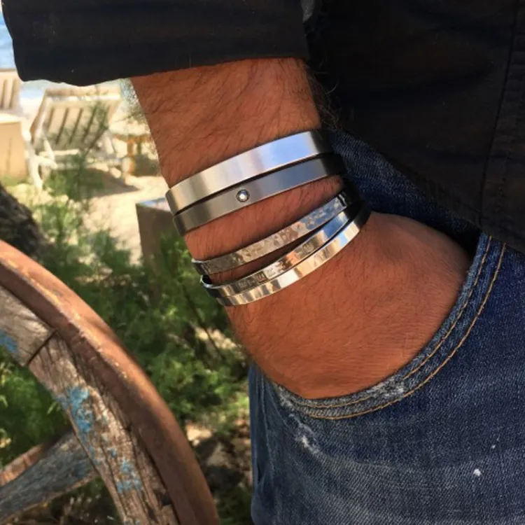 Jonc lisse 7mm homme