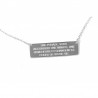 Collier plaque hugo 2